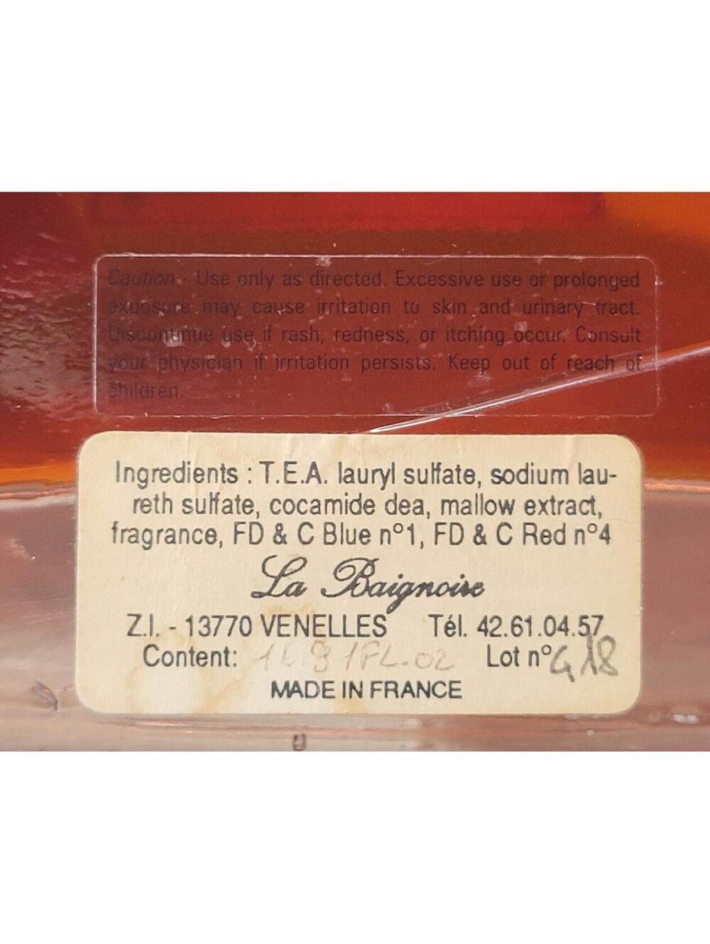 Sealed French La Baignoire Bain Moussant Bubble Bath “Mallow Foam” 15.22 Fl Oz - Picture 4 of 7